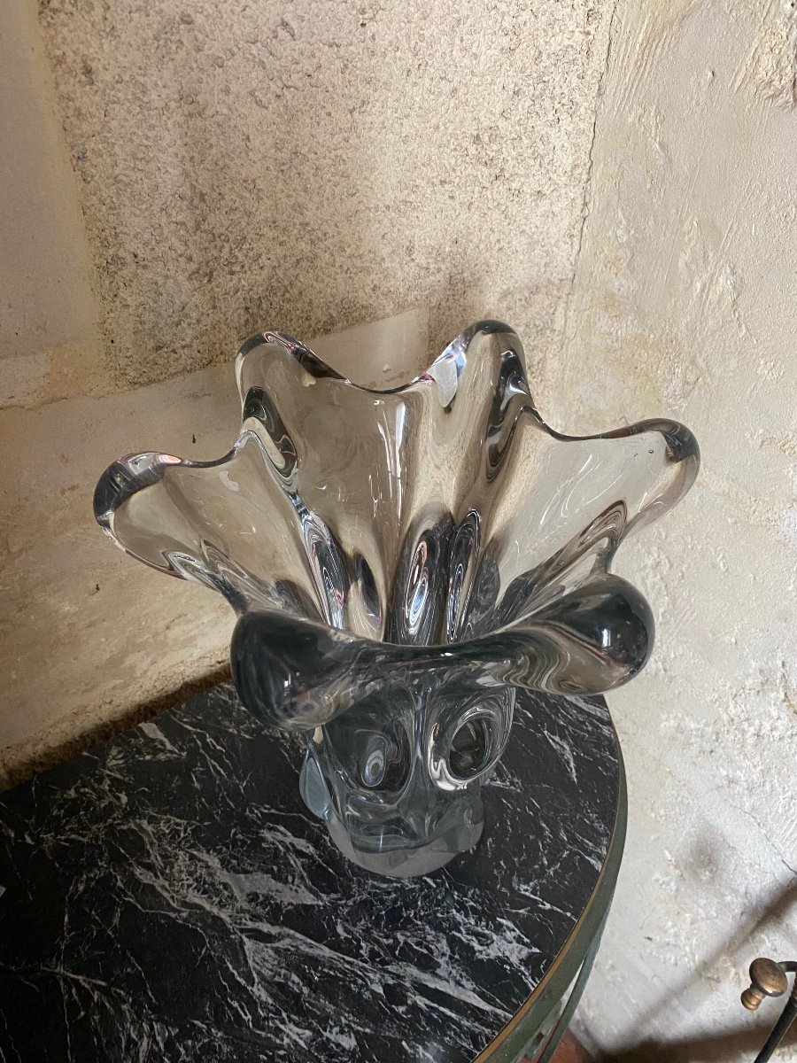 Vase Girafe En Cristal De Vannes 1950-photo-3