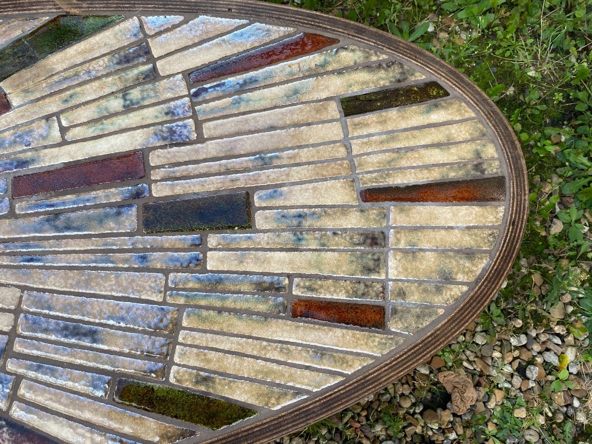 Coffee Table By Barrois Vallauris 1970-photo-2