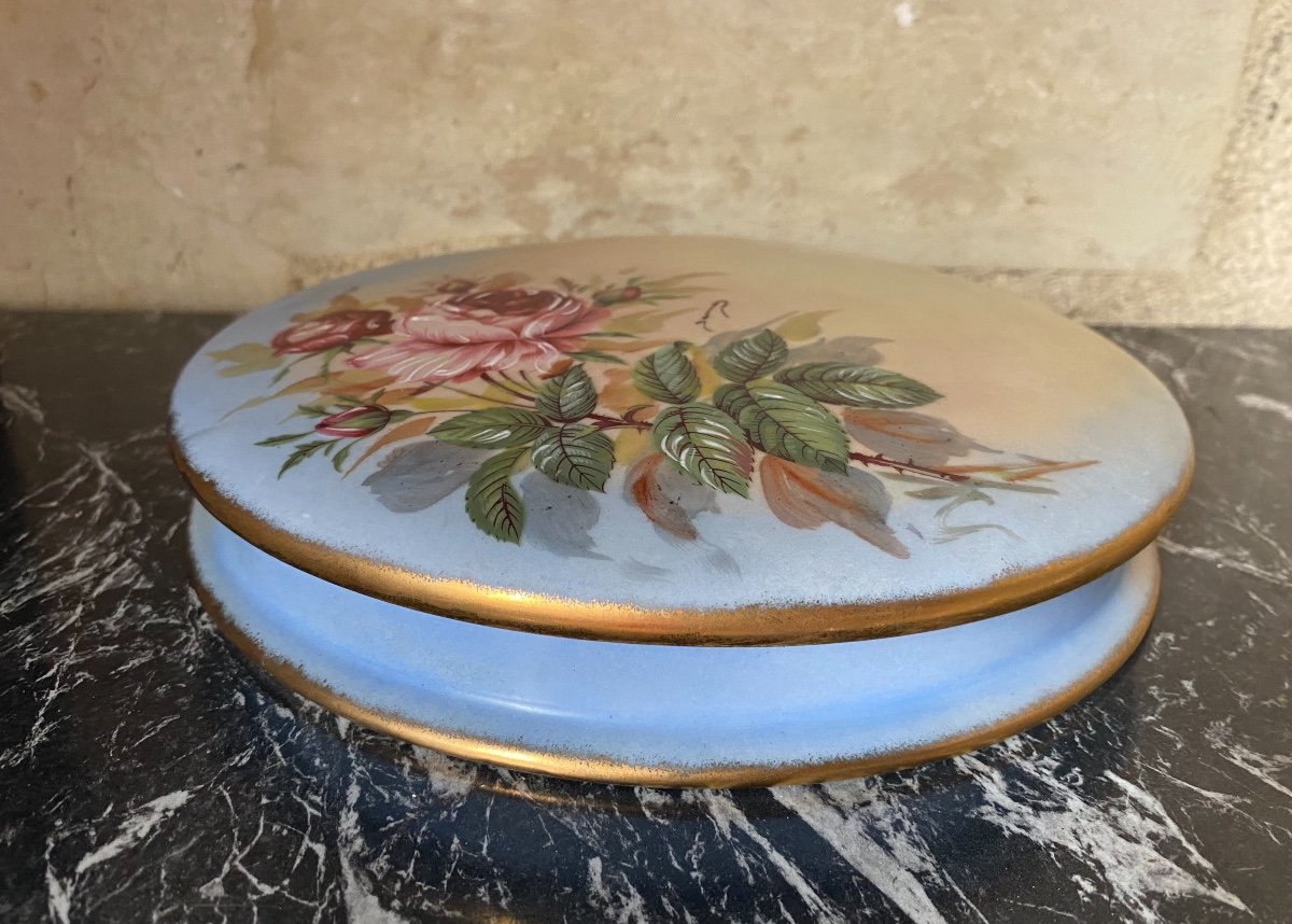 Limoges Porcelain Candy Box, Early 20th Century-photo-2