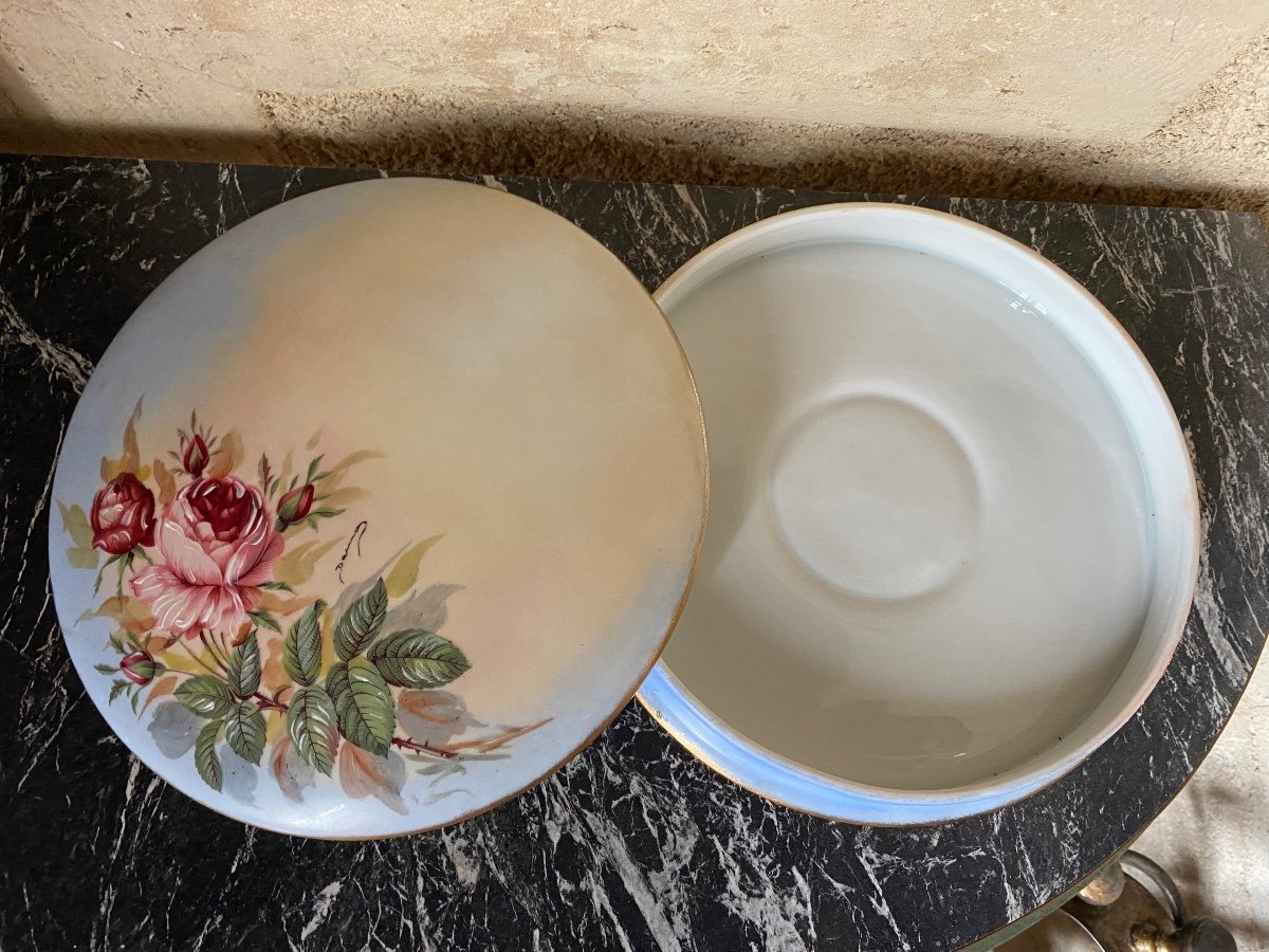 Limoges Porcelain Candy Box, Early 20th Century-photo-1