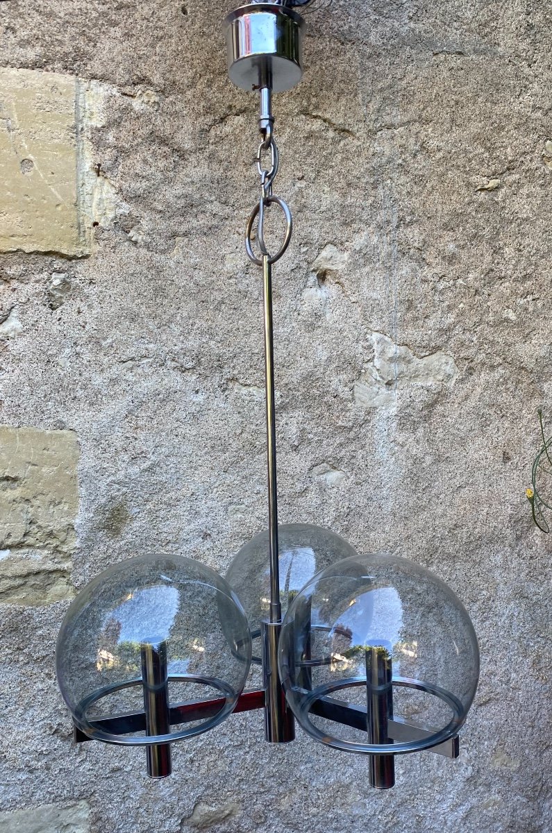 Space Age Pendant Lamp By Gaetano Sciolari, 1970s