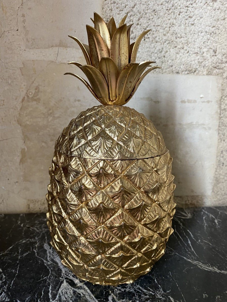 Seau à glace Ananas Mauro Manetti 1970-photo-2