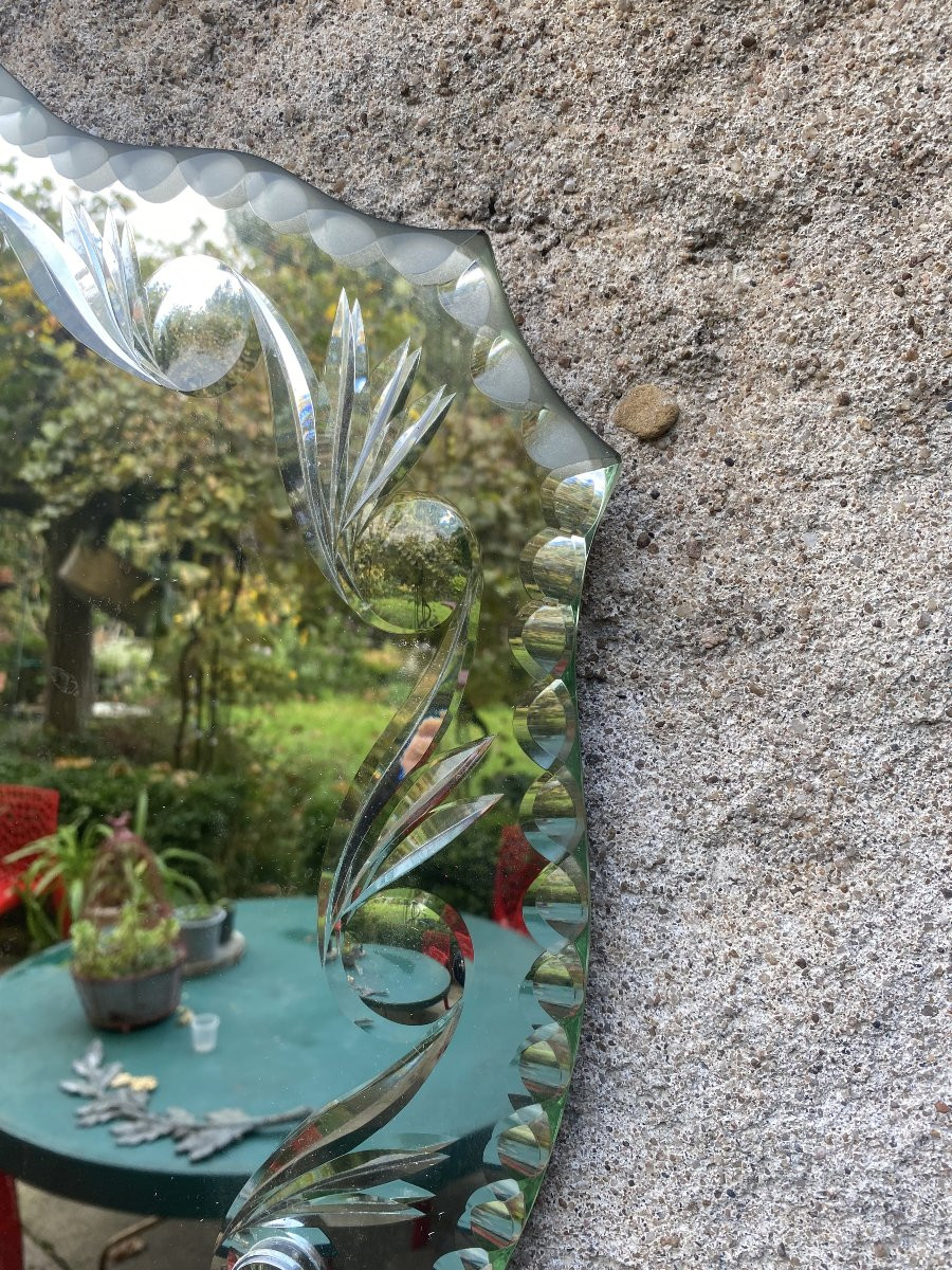 Miroir Vénitien milieu XXème-photo-1