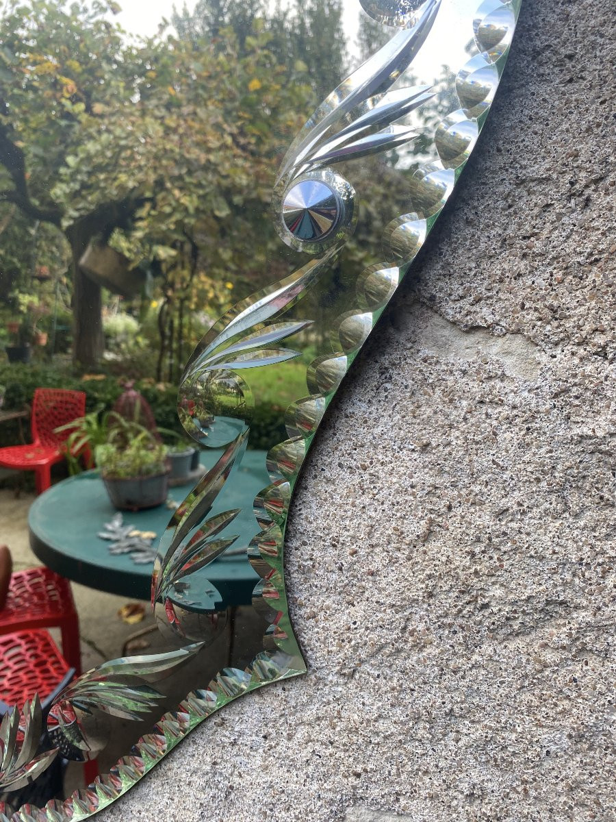 Miroir Vénitien milieu XXème-photo-2