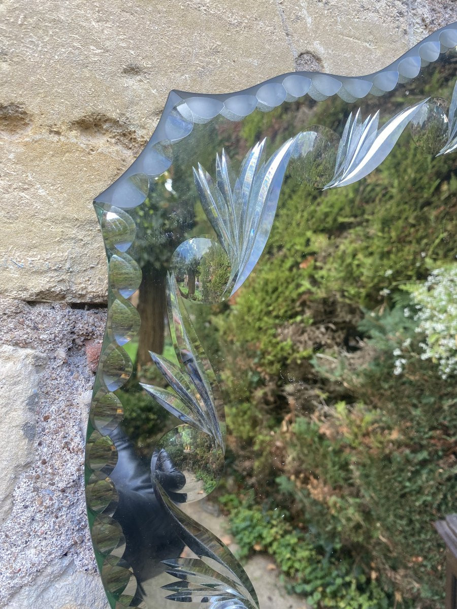 Miroir Vénitien milieu XXème-photo-5