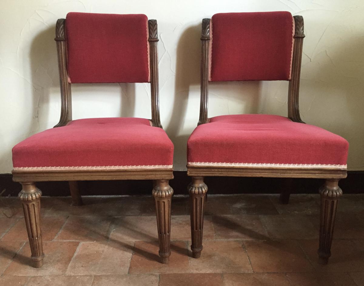 Pair Chairs, Restoration Period-photo-2