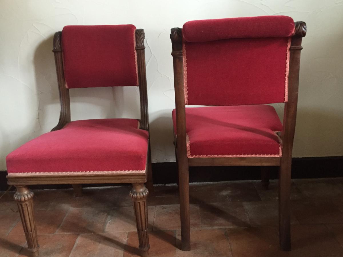 Pair Chairs, Restoration Period-photo-3