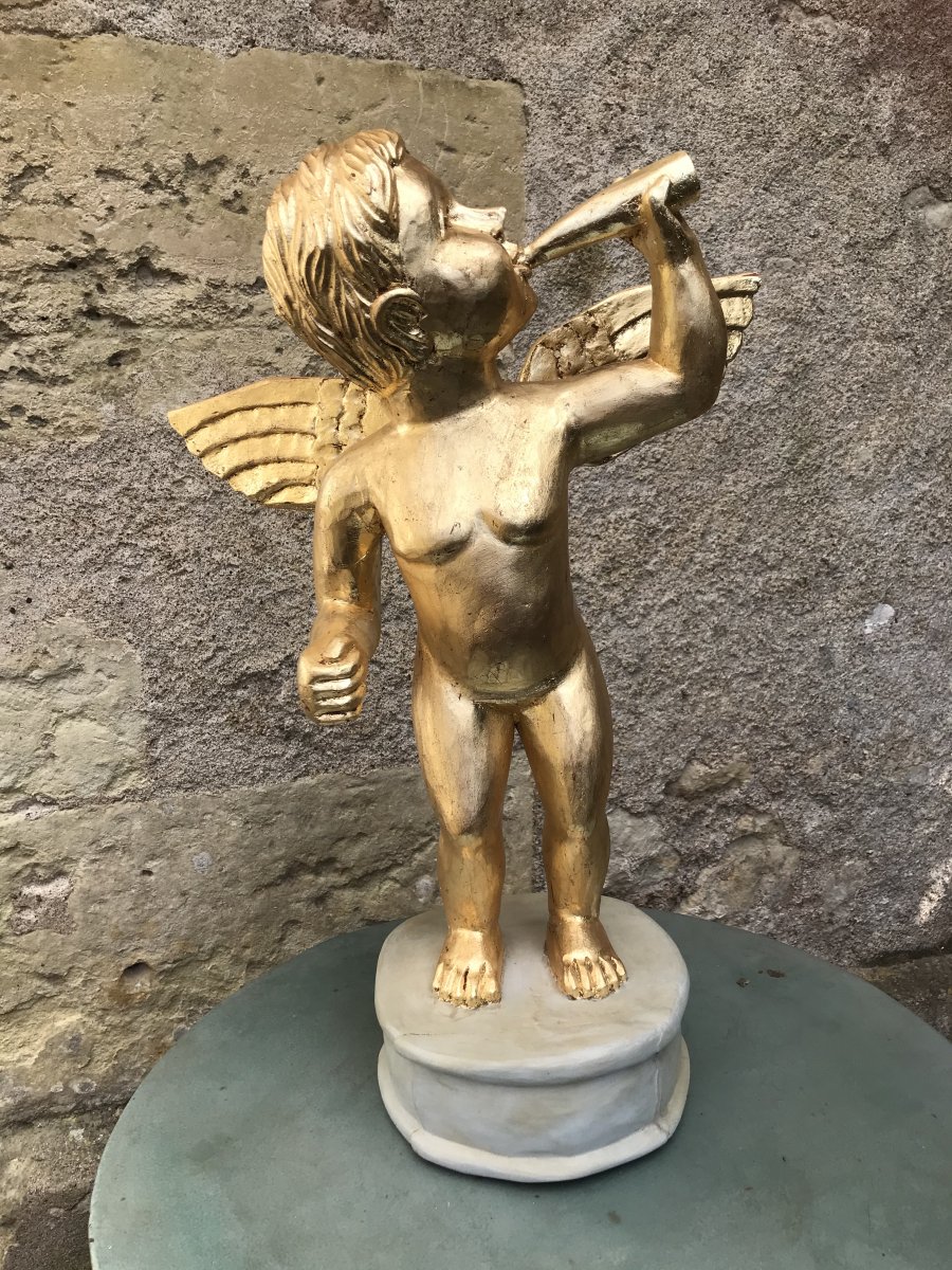 The Drinker Angel, Golden Wood Around 1900