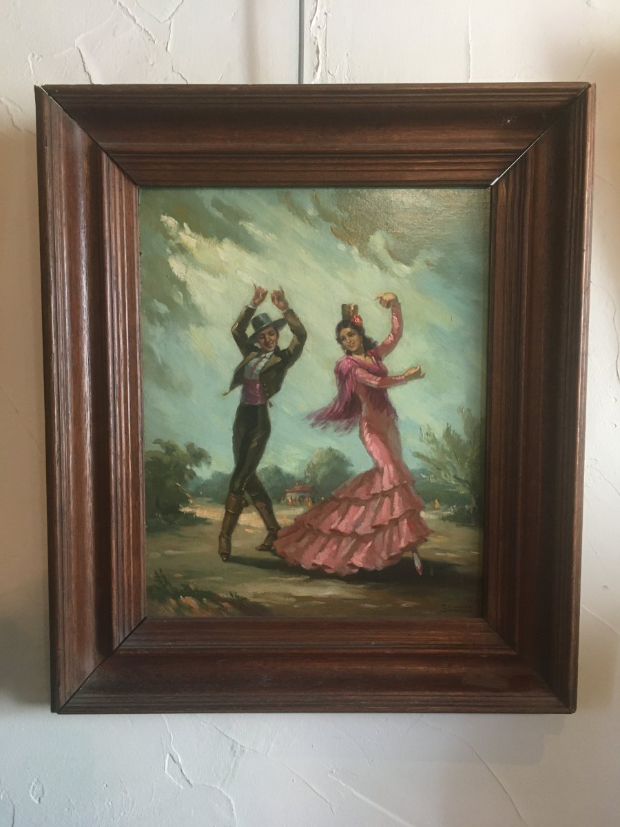 Les Danseurs De Flamenco Par Salvador Sanchis