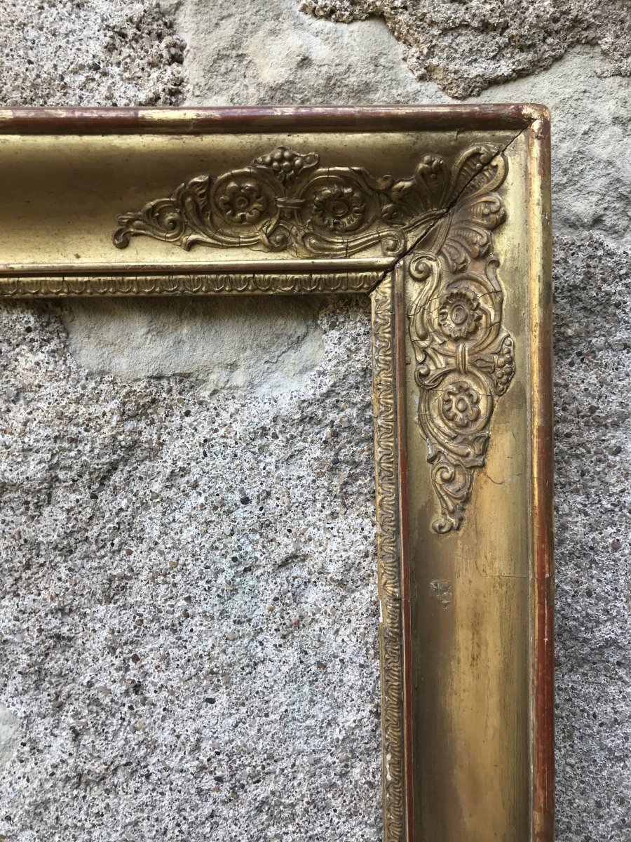 Golden Restoration Frame With Gold Leaf-photo-1