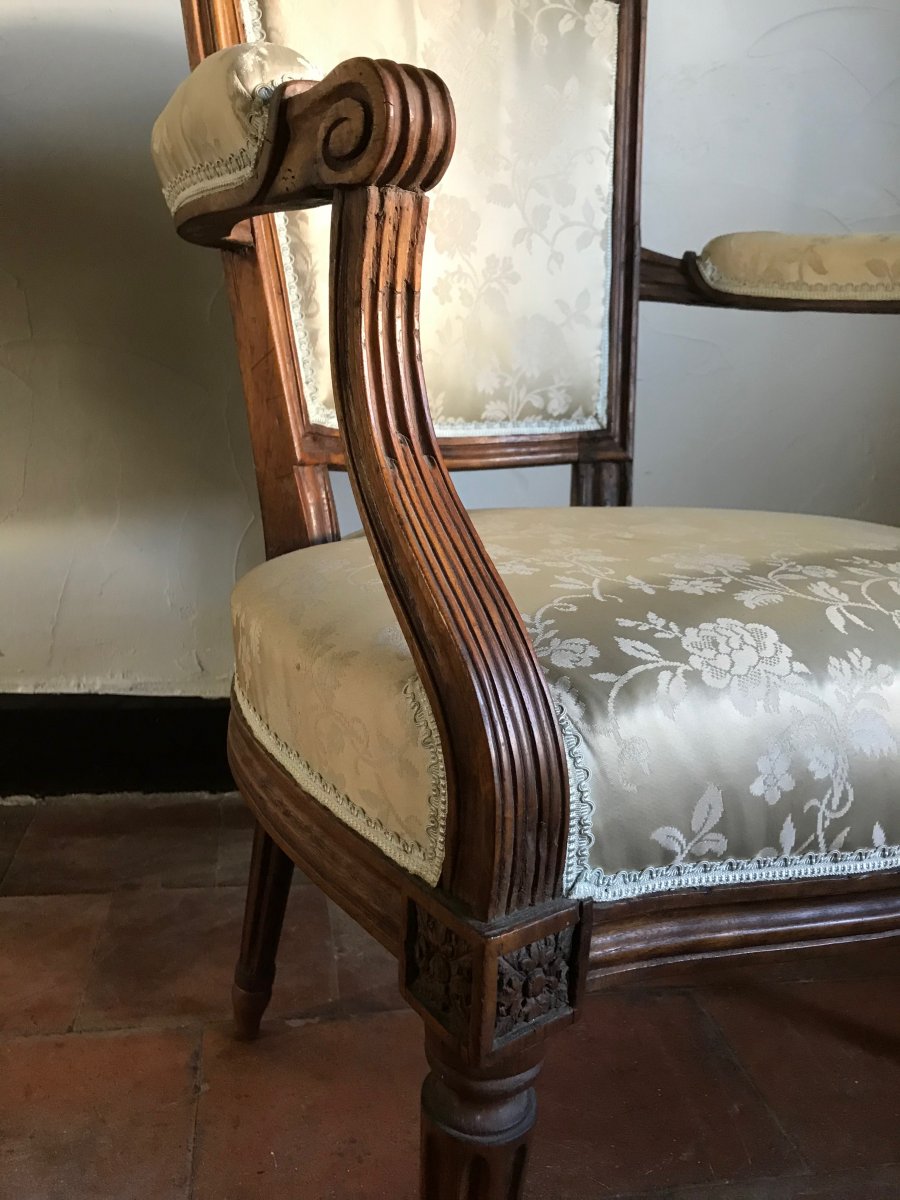 Fauteuil d'époque Louis XVI-photo-6