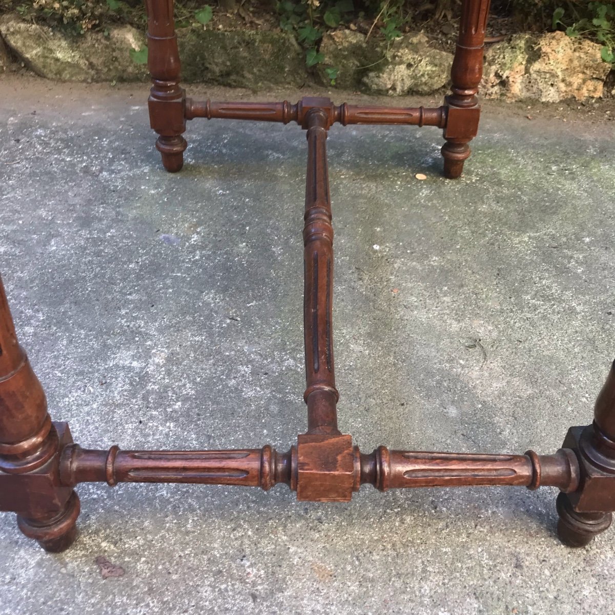 Caned Faldistory Stool With Armrests Circa 1900-photo-4