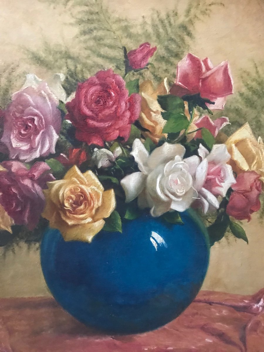 Bouquet De Fleurs Léon Noireaut 1890-1960-photo-2