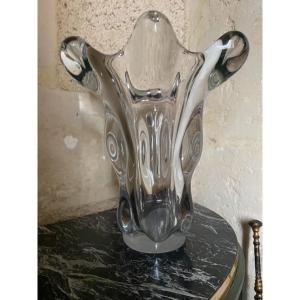 Giraffe Vase In Vannes Crystal 1950