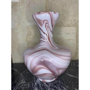 Vase Murano Opaline Florence, années 70