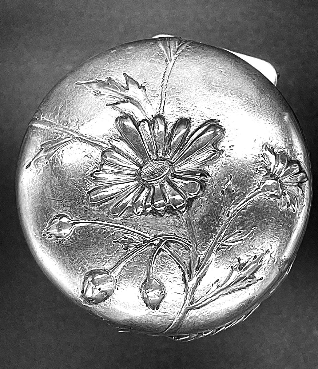 Daum Nancy Cameo Glass Scent Bottle Decorated With Thistles-photo-3