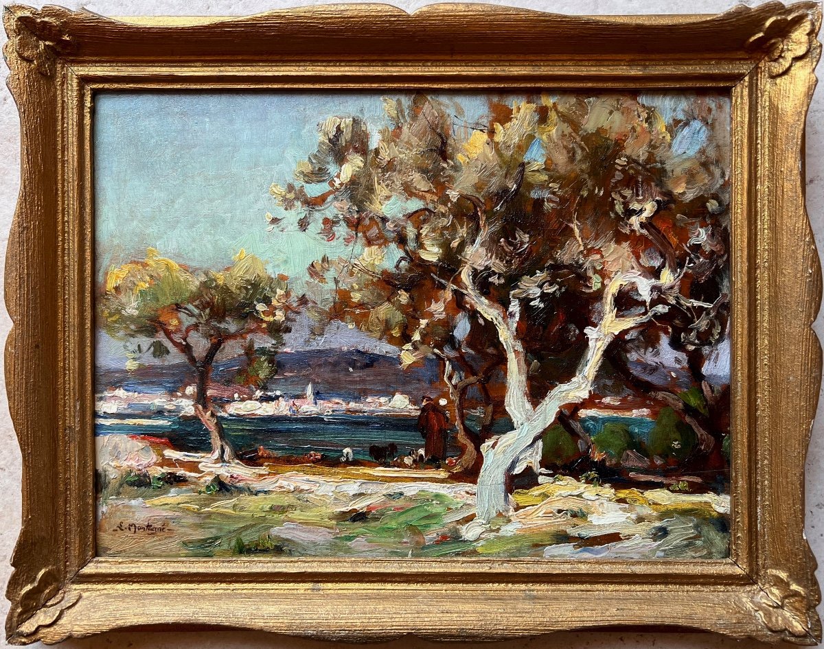 Louis Montagné (1879-1960) Avignon Provence Groupe Des Treize Vue De Martigues-photo-2