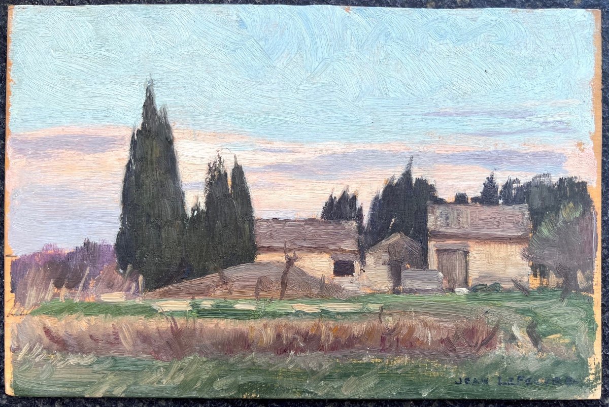 Jean Lefeuvre (1882-1974)-provence Avignon Villeneuve Grivolas Ferme Les Angles 1916-photo-2