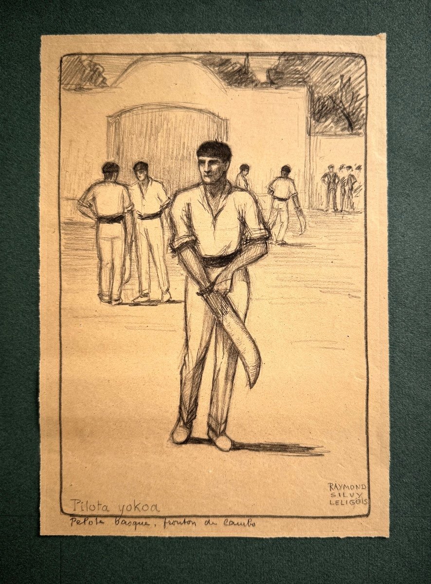 Raymond Silvy-leligois (1901-1927) Pays Basque Biarritz Cambo Pablo Tillac Lot De 40 Dessins -photo-1