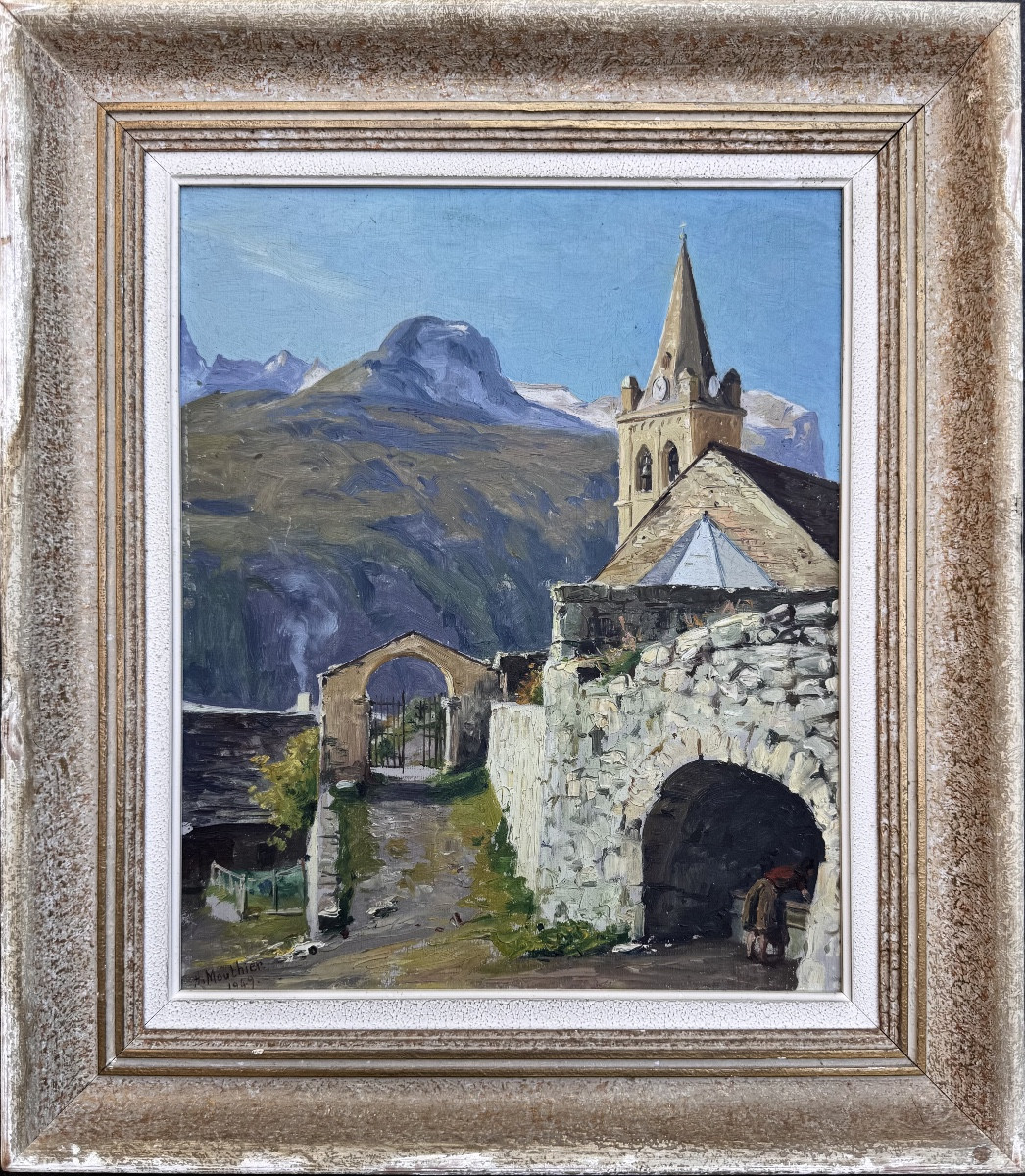 Hippolyte Mouthier (1880-1975) Grenoble Montagne La Grave La Meije Hautes Alpes-photo-2