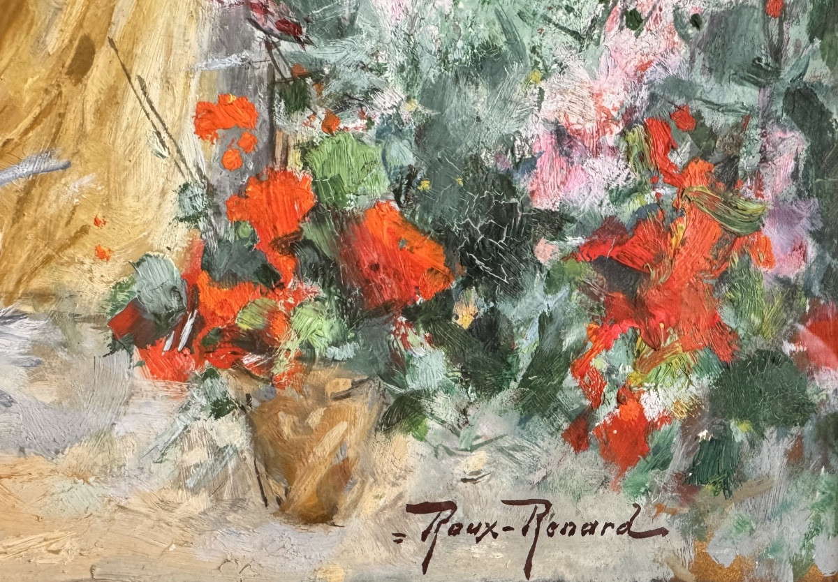 Marius Roux-renard (1870-1936) Orange Avignon Gallant Scene Near A Well-photo-4