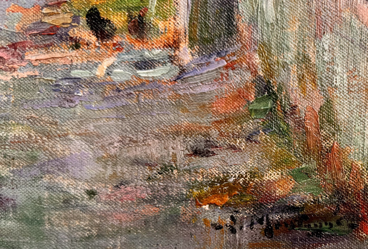 Louis MONTAGNÉ  (1879-1960) Provence Avignon Paris Vue de Chateauneuf de Gadagne-photo-3