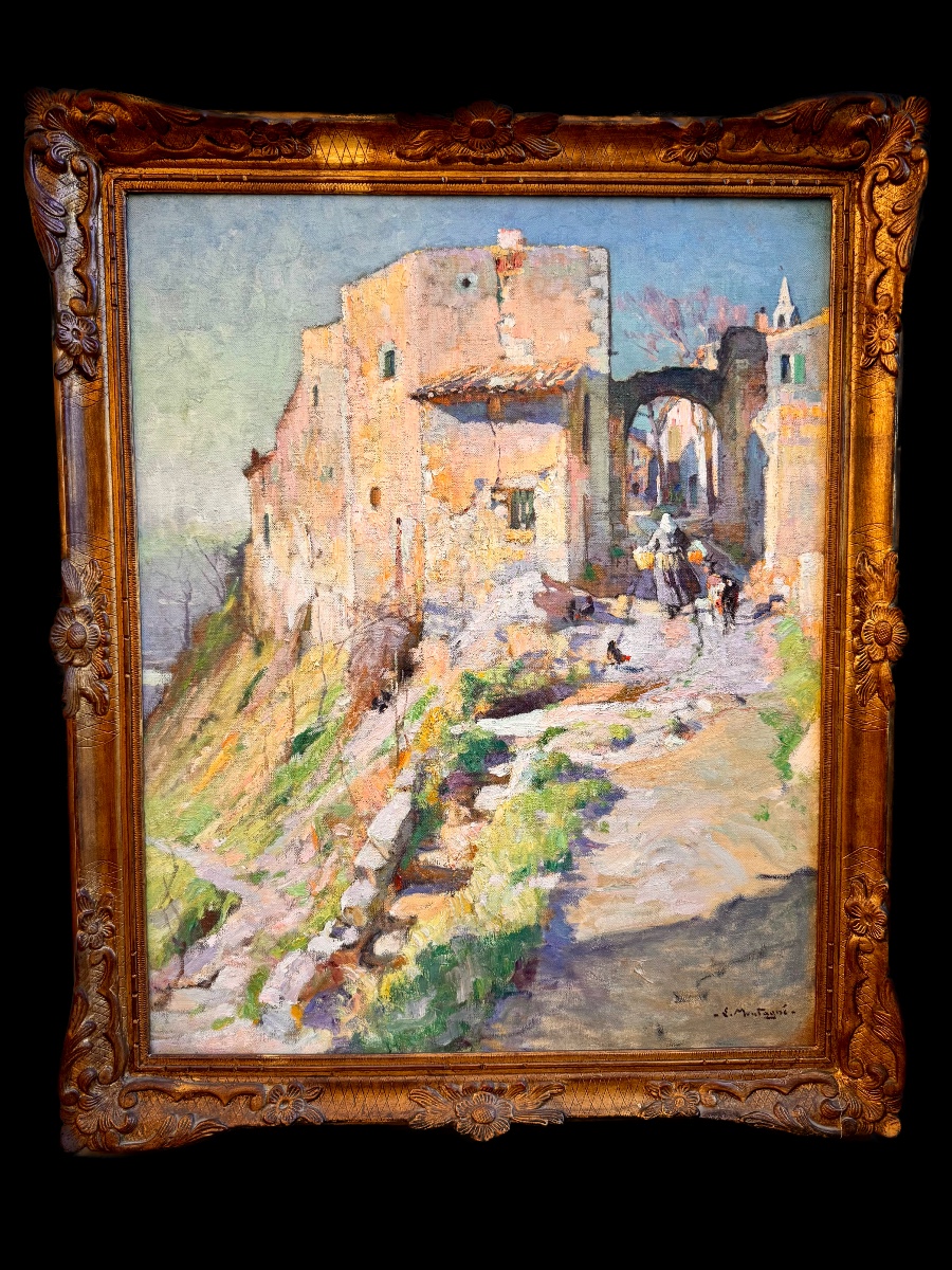 Louis Montagné (1879-1960) Provence Avignon Paris Porte De La Brèche, Les Angles-photo-3