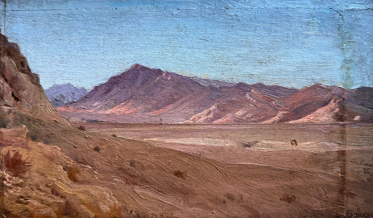 Hippolythe Camille Gourse (1870-1932) Toulouse Paris Orientalist The Desert-photo-2