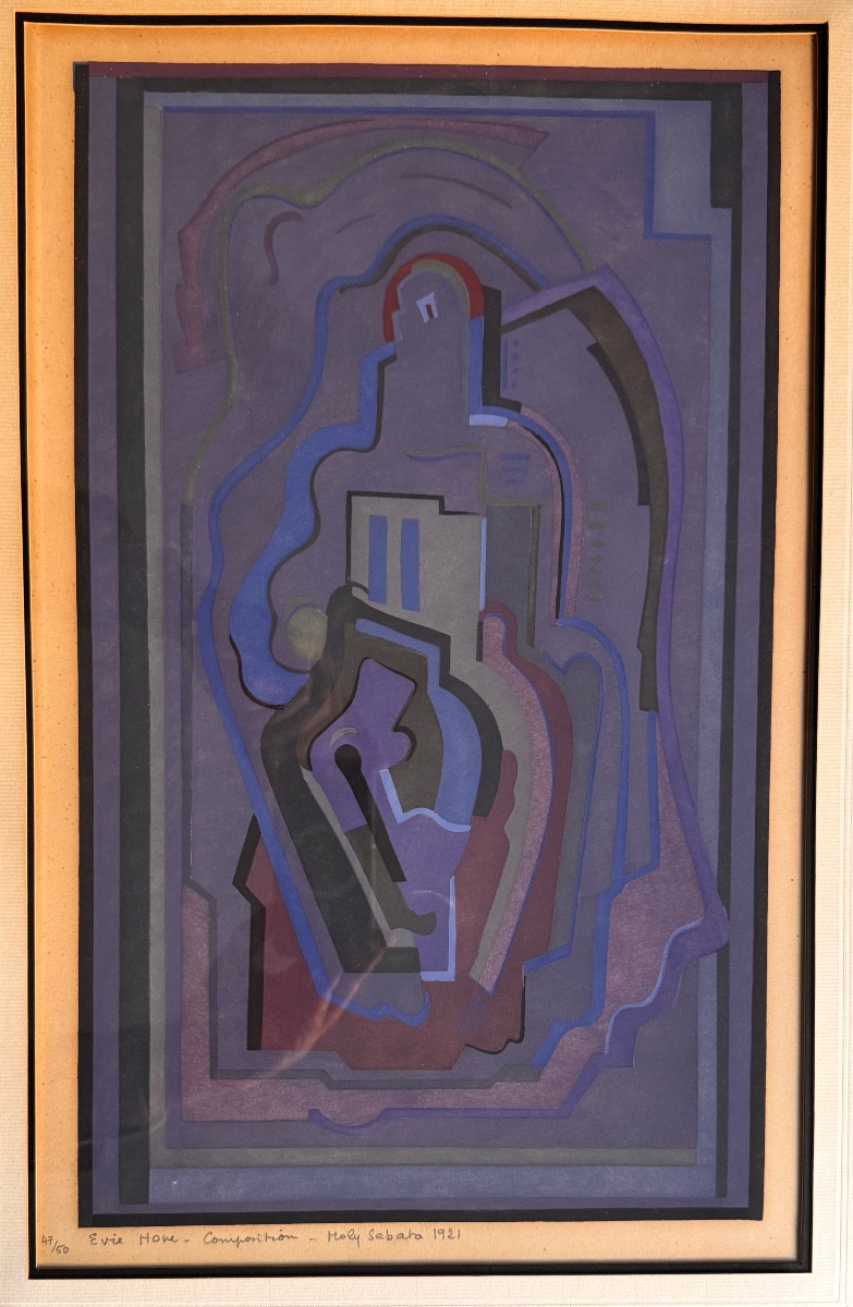 Eva Sydney Hone Rha (1894-1955) Dublin Irish Painter Moly Sabata Gleyzes Dangar Stencil-photo-4