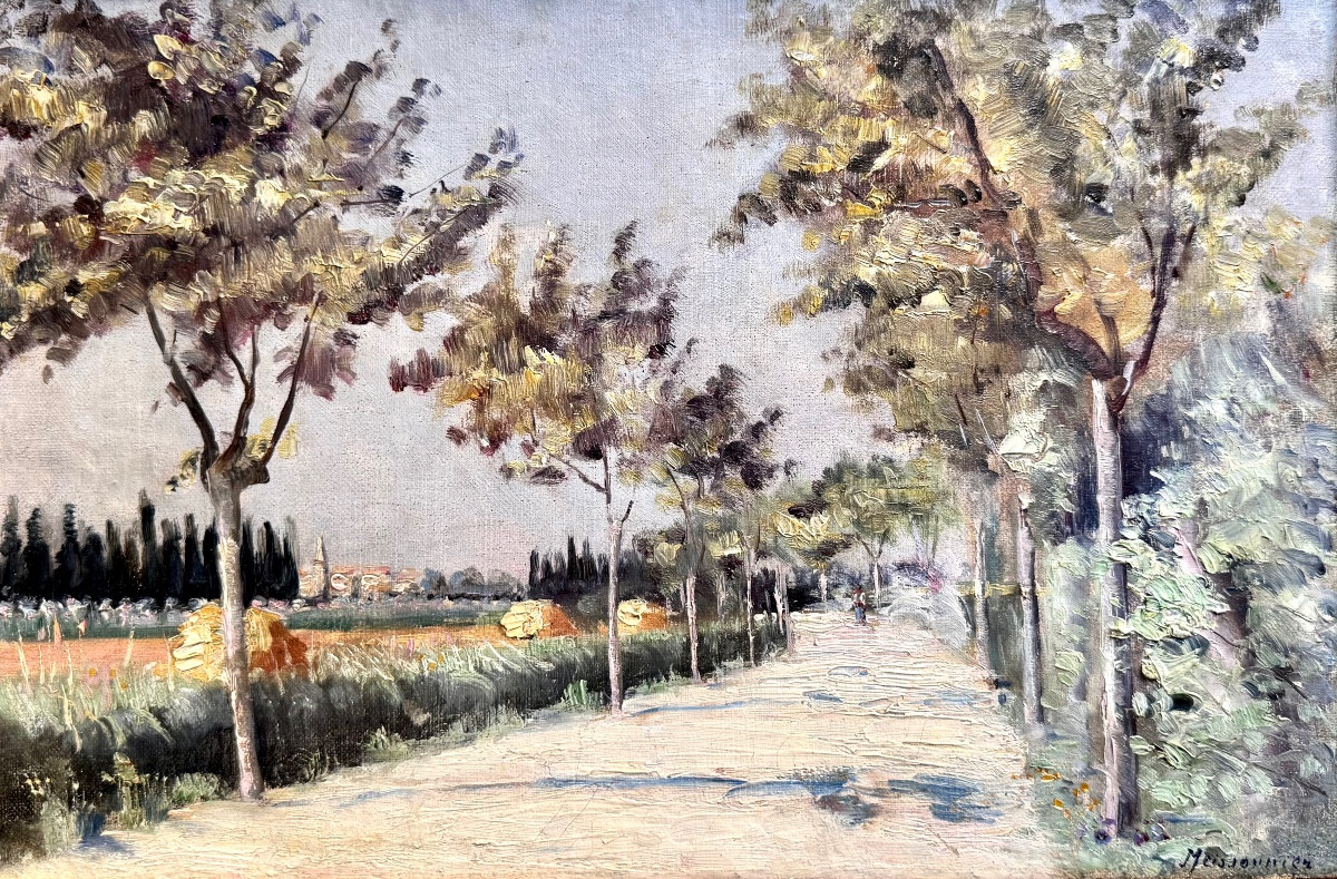 Joseph Meissonnier (1864-1943) Provence Avignon Vue de Montfavet Villeneuve Groupe Des Treize