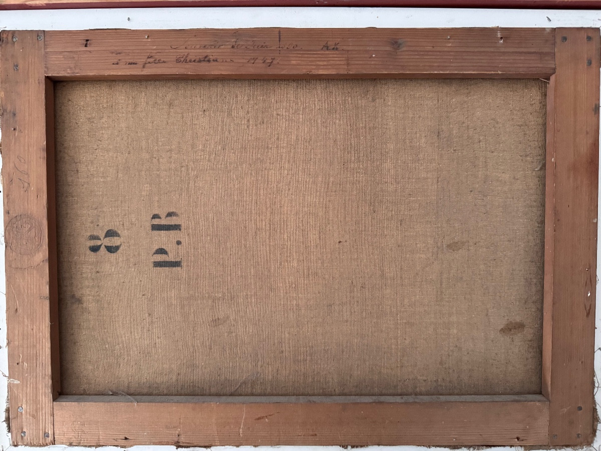 19th-century Swiss School Monogram To Decipher Lake Geneva-photo-2