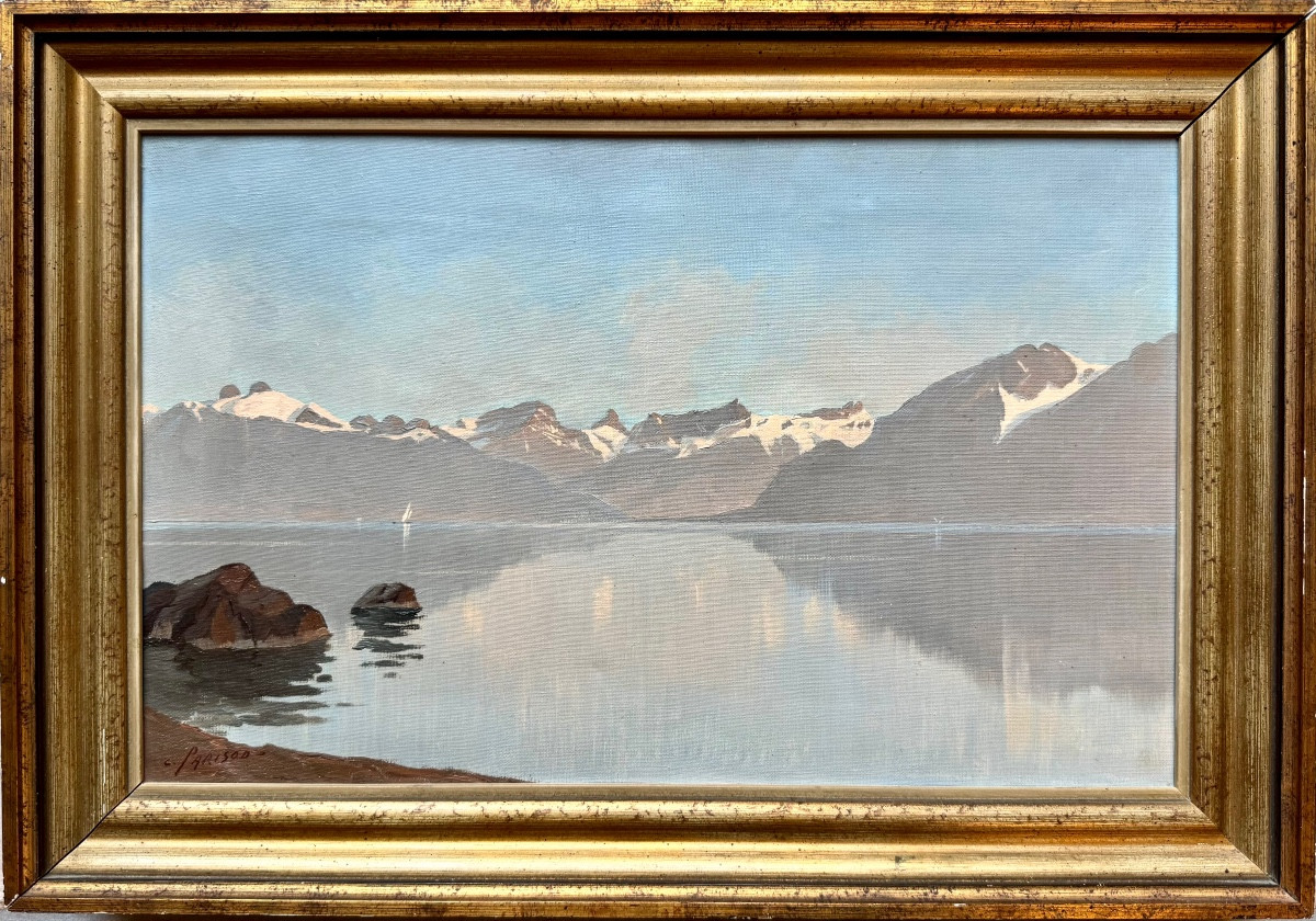 Charles Parisod (1891-1943)  Genève Suisse Lausanne Le Lac Léman-photo-2