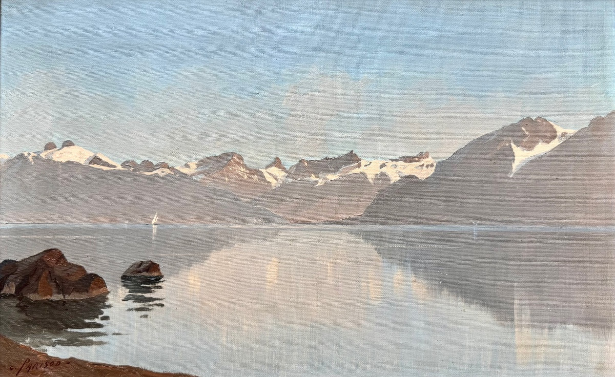 Charles Parisod (1891-1943)  Genève Suisse Lausanne Le Lac Léman-photo-4
