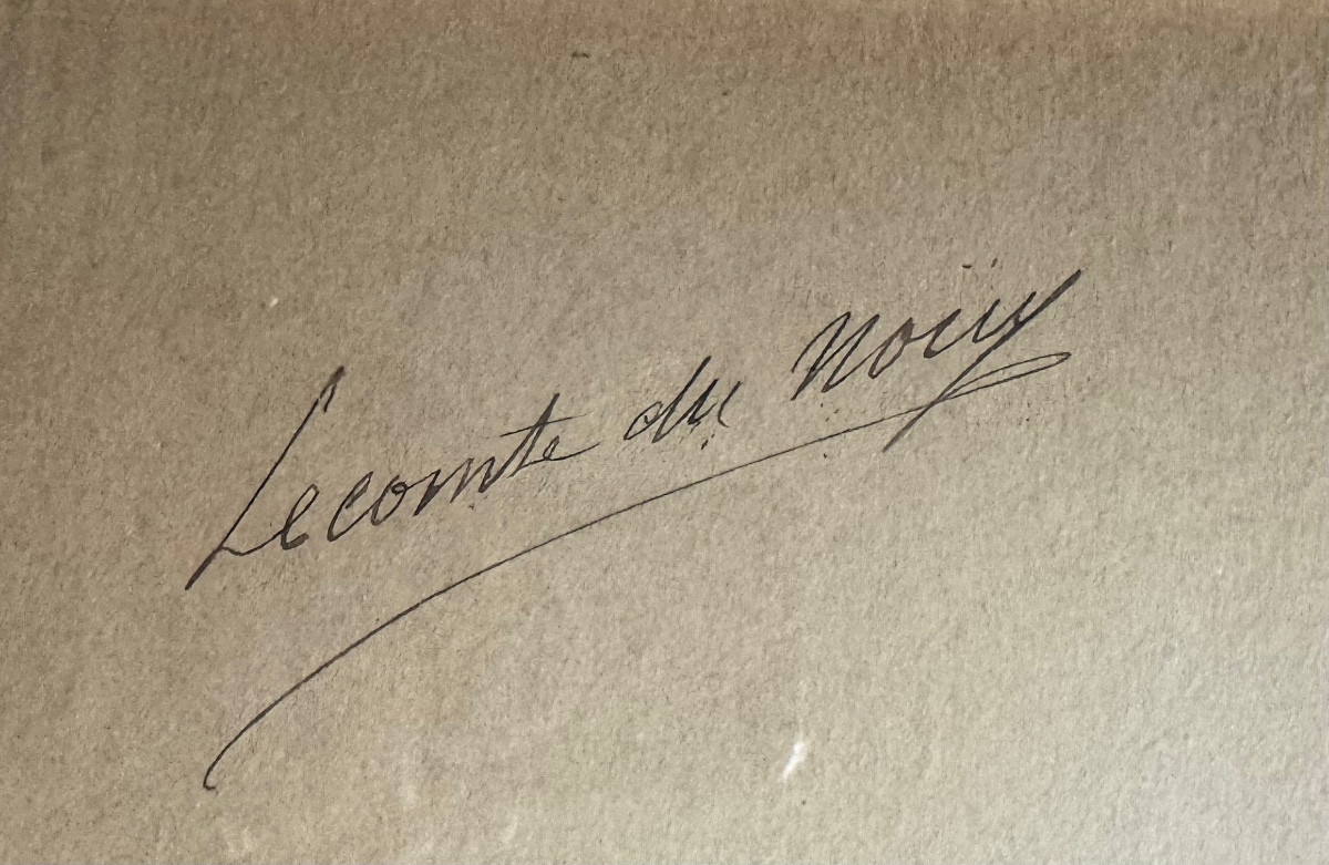 Jean-Jules Antoine Lecomte du Nouÿ (1842-1923) Paris Romantique Scène d'intérieur-photo-2