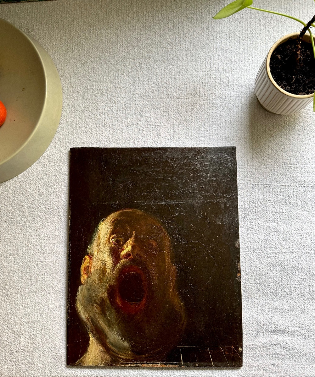 Jaroslav Hovadik (1935-2012) Prague Czech Toronto Self-portrait 1980-photo-2