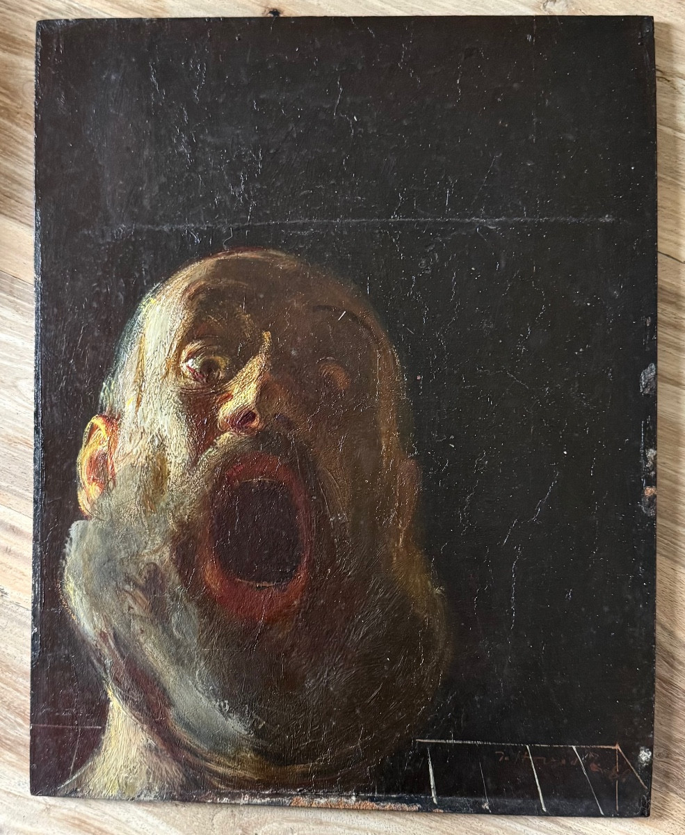 Jaroslav Hovadik (1935-2012) Prague Czech Toronto Self-portrait 1980-photo-3