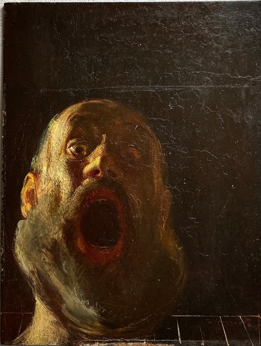 Jaroslav Hovadik (1935-2012) Prague Czech Toronto Self-portrait 1980