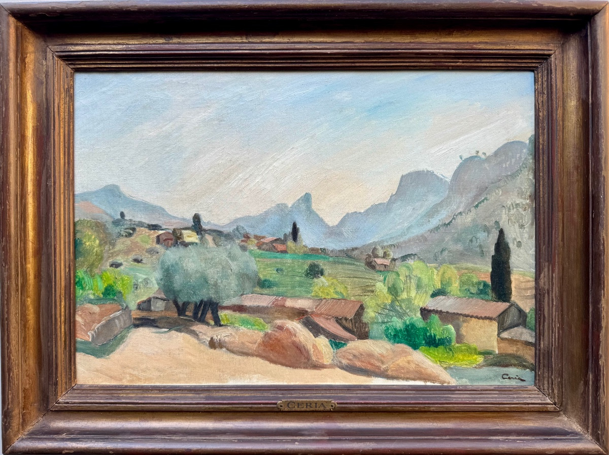 Edmond Ceria (1884-1955) Paris Les Alpilles vers Saint-Rémy-de-Provence-photo-2