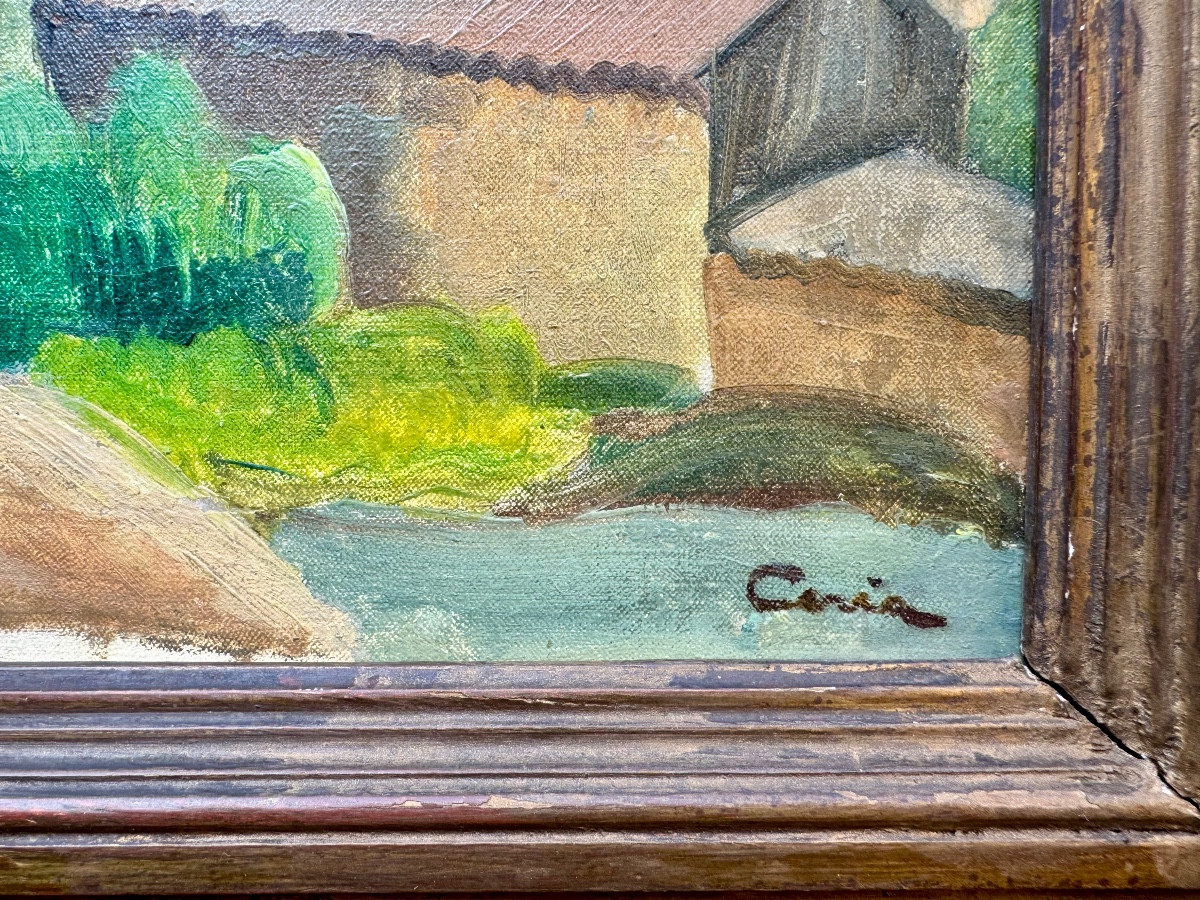 Edmond Ceria (1884-1955) Paris Les Alpilles vers Saint-Rémy-de-Provence-photo-3