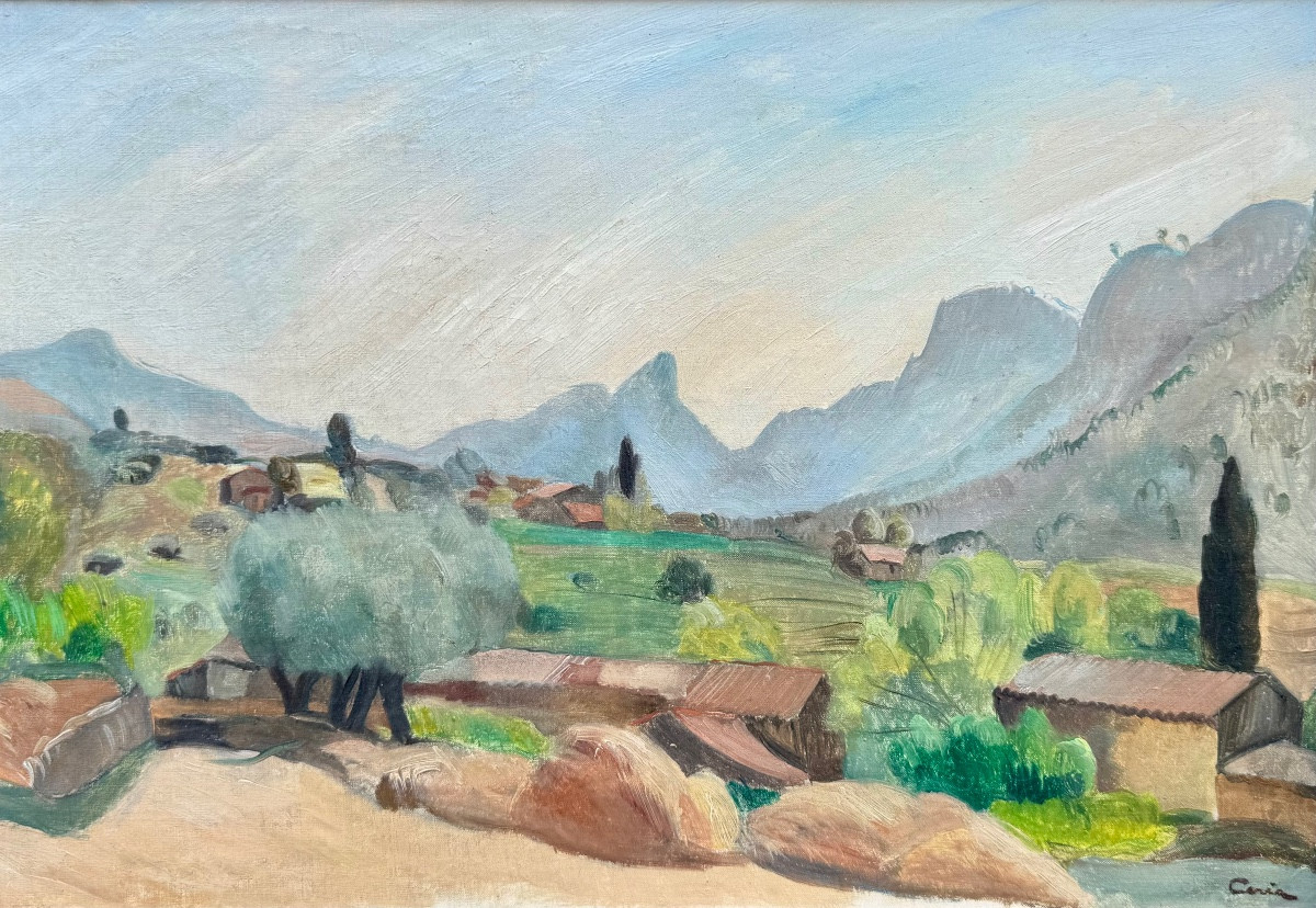 Edmond Ceria (1884-1955) Paris Les Alpilles vers Saint-Rémy-de-Provence-photo-4