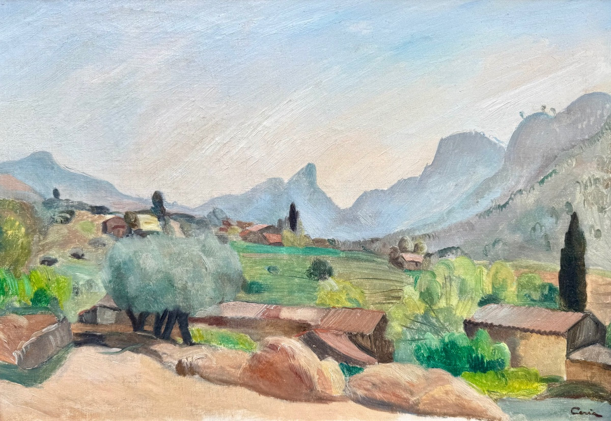 Edmond Ceria (1884-1955) Paris Les Alpilles vers Saint-Rémy-de-Provence