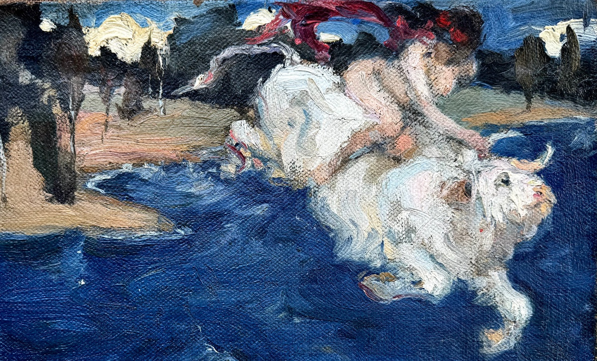 Ecole étrangère du début du XXè siècle- L'enlèvement d'Europe