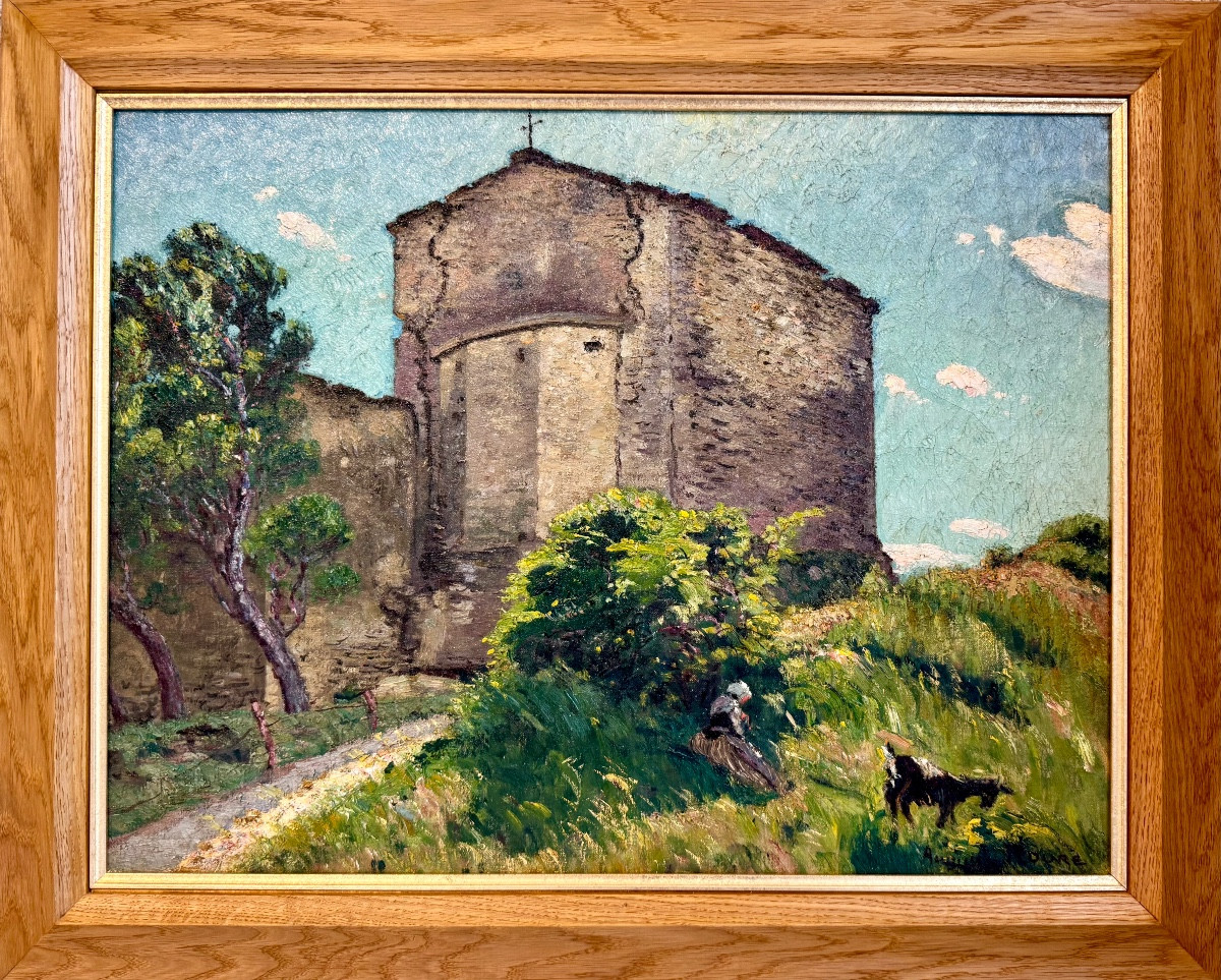 Auguste Roure (1878-1936) Provence Avignon Chapelle Saint-Vérédème à Pujaut (Gard)-photo-2