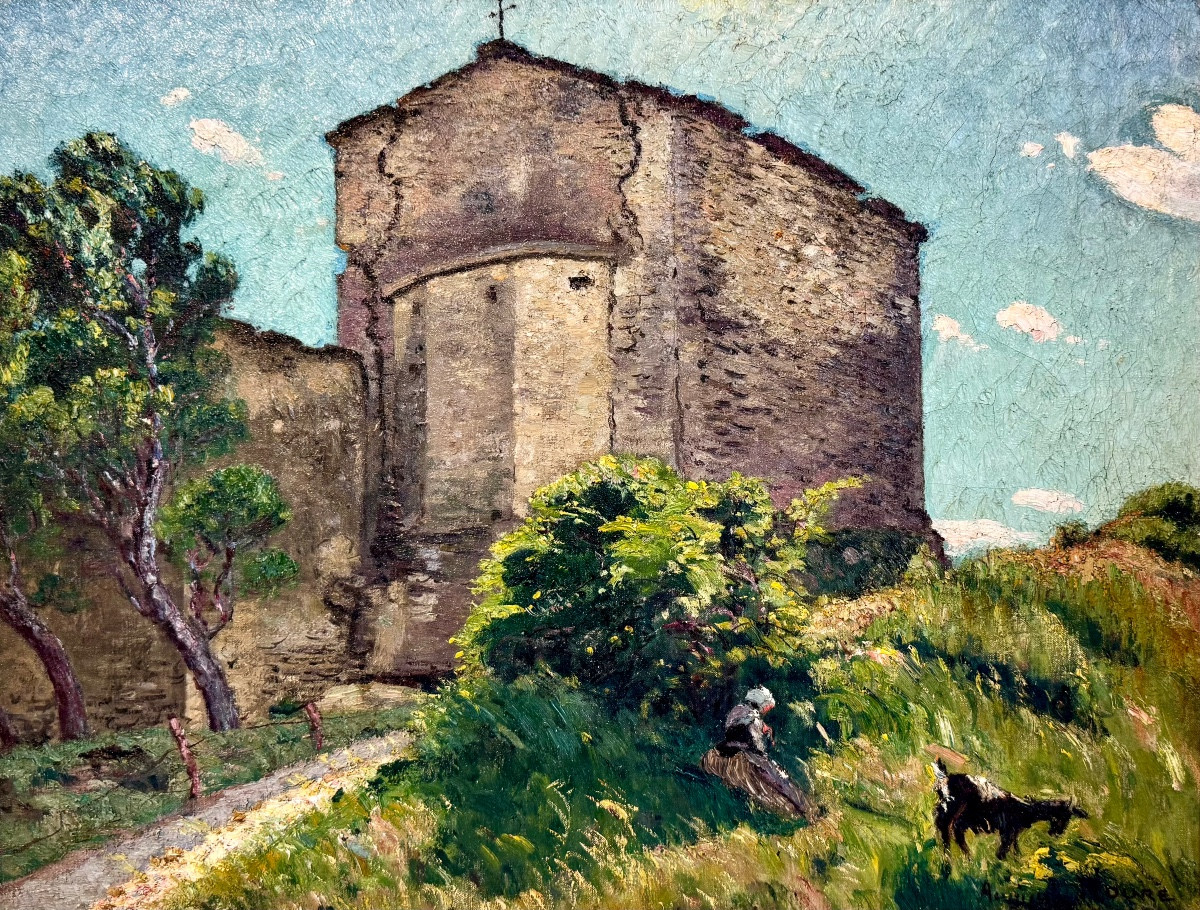Auguste Roure (1878-1936) Provence Avignon Chapelle Saint-Vérédème à Pujaut (Gard)