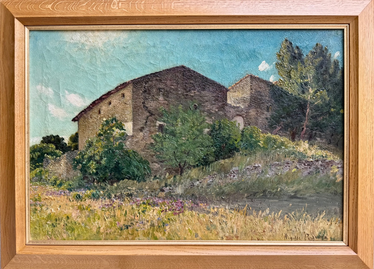 Auguste Roure (1878-1936) Provence Avignon La Ferme Saint-vérédème à Pujaut (gard)-photo-2