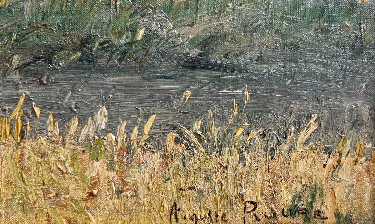 Auguste Roure (1878-1936) Provence Avignon La Ferme Saint-vérédème à Pujaut (gard)-photo-4