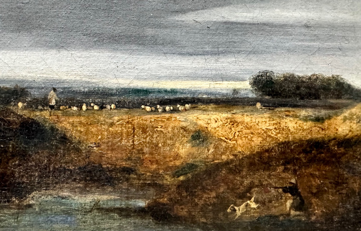 19th-century French School: Hunting Scene In A Landscape-photo-2