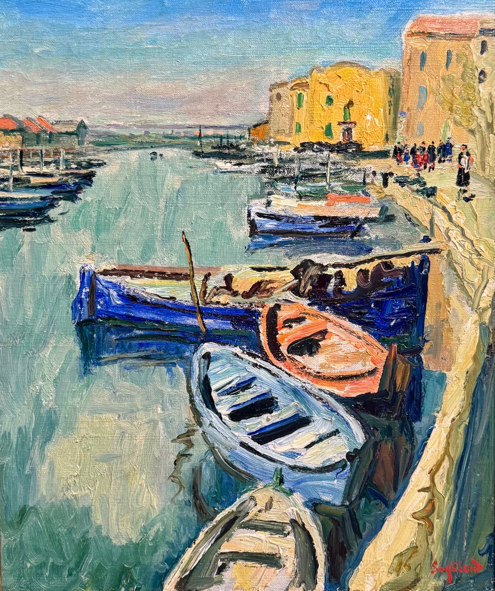 René Seyssaud (1867–1952) Provence, Marseille, Saint-chamas, Boats In Martigues