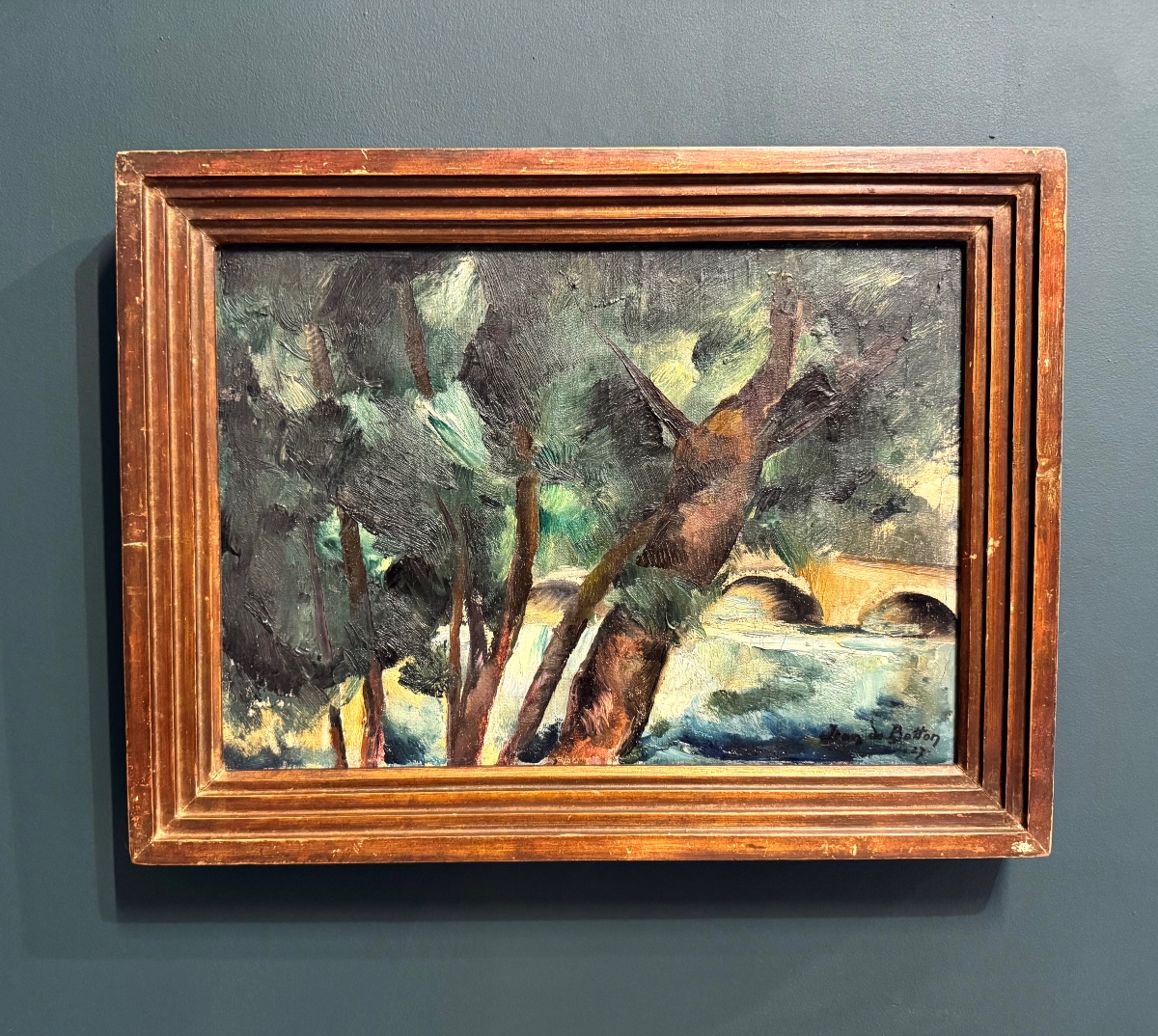 Jean Isy de Botton (1898-1978) Grèce Paris New-York Paysage daté de 1927-photo-2