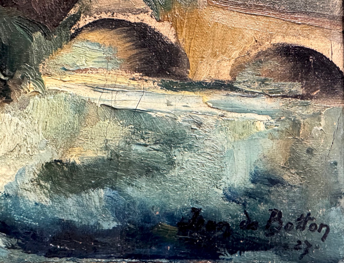 Jean Isy de Botton (1898-1978) Grèce Paris New-York Paysage daté de 1927-photo-4